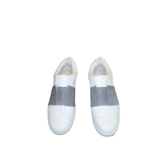 Vince Sneakers Women Sz 9 Leather Slip On White Designer Everyday Workwear - Picture 3 of 6